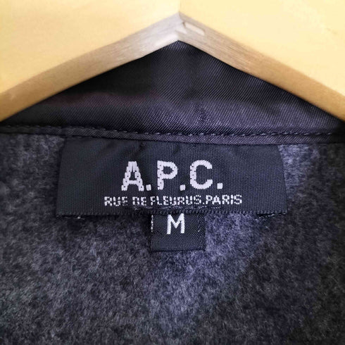 アーペーセー A.P.C. フランス製 縮絨ウール CPOシャツ メンズ import:M