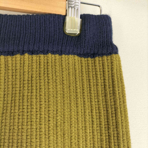 オズモーシス OSMOSIS 23AW 配色切替ニットスカート レディース ONE SIZE