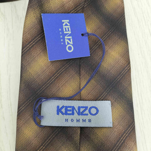ケンゾーオム KENZO HOMME チェック柄 シルクネクタイ メンズ ONE SIZE