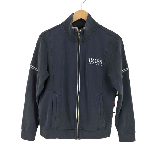 ボスヒューゴボス BOSS HUGO BOSS REGULAR FIT フロントロゴ刺繍 ジップアップスウェット メンズ import:M