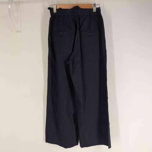 ジャーナルスタンダード JOURNAL STANDARD 24SS ウォッシャブルコットンリネンVISワイドパンツ ストライプ レディース JPN:36