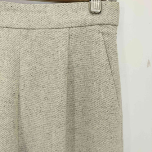 ロペピクニック Rope Picnic ウール混 タック ベルト付 ワイドストレートパンツ レディース 38