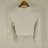 BLACKUP Knit Like Ribbed Long クロップド クルーネック カットソー 韓国 レディース import:S