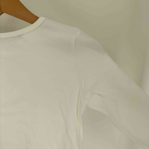 BLACKUP Knit Like Ribbed Long クロップド クルーネック カットソー 韓国 レディース import:S