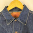 ドゥニーム Denime DENIME AUTHENTIC 90s LOT557 557XXサンプリング 日本製 3rd型 デニムトラッカージャケット メンズ M