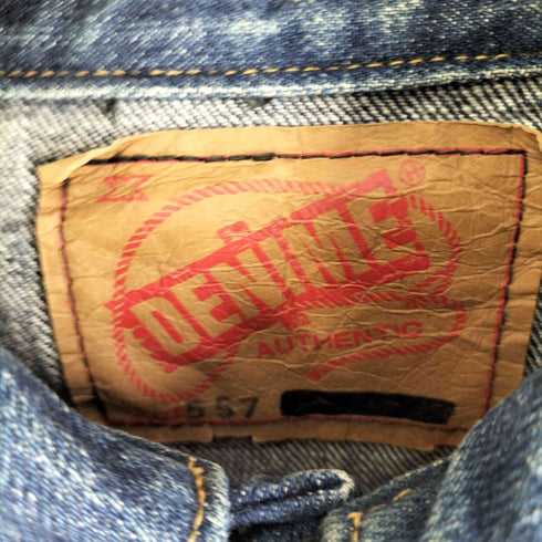 ドゥニーム Denime DENIME AUTHENTIC 90s LOT557 557XXサンプリング 日本製 3rd型 デニムトラッカージャケット メンズ M