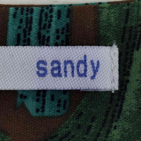 sandy サボテン 総柄 シャツワンピース レディース 1