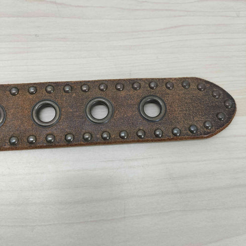 スタッズデザインレザーベルト メンズ ONE SIZE
