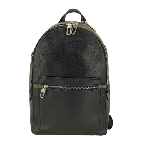 ザラ ZARA シボ革 レザーバックパック リュックサック メンズ M
