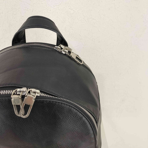 ザラ ZARA シボ革 レザーバックパック リュックサック メンズ M