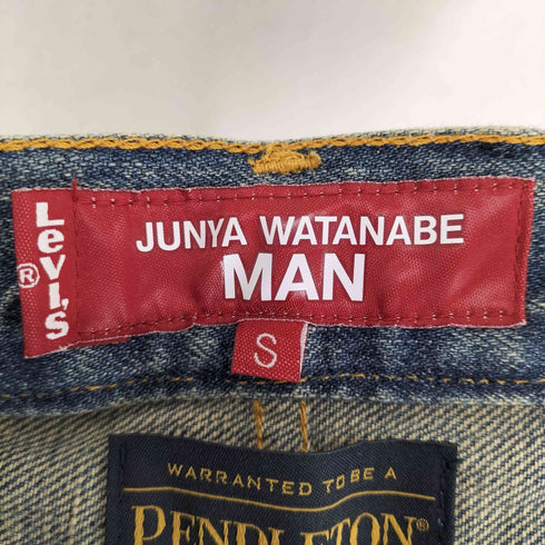 ジュンヤワタナベコムデギャルソンマン JUNYA WATANABE COMME des GARCONS MAN 22AW 503 ダブルニーパッチワークデニムパンツ メンズ W33 L31