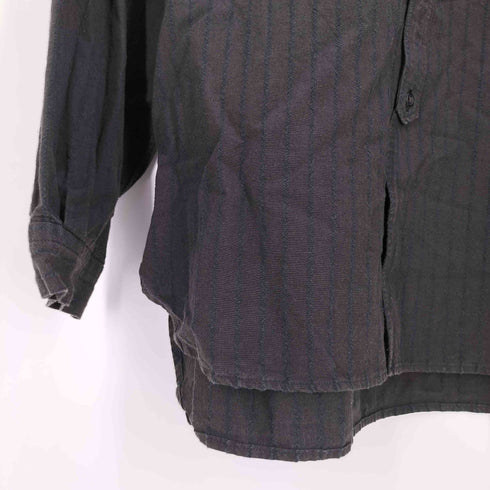 スティルバイハンド STILL BY HAND シャドーストライプバンドカラーシャツ メンズ 46