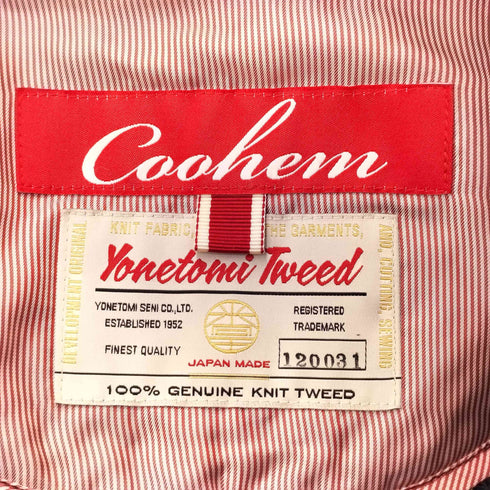 コーヘン COOHEM 100% GENUINE KNIT TWEED JACKET レディース