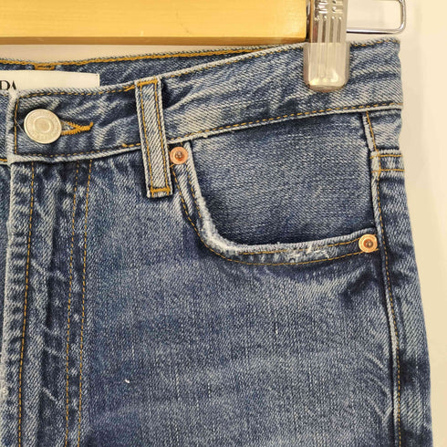 ザラ ZARA THE PAX CULOTTE ダメージ加工 デニムパンツ レディース EUR:34