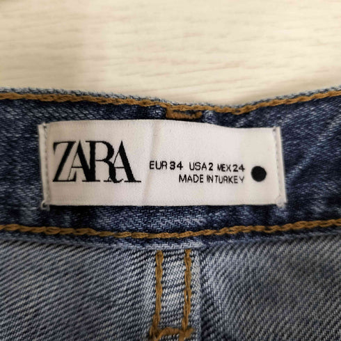 ザラ ZARA THE PAX CULOTTE ダメージ加工 デニムパンツ レディース EUR:34