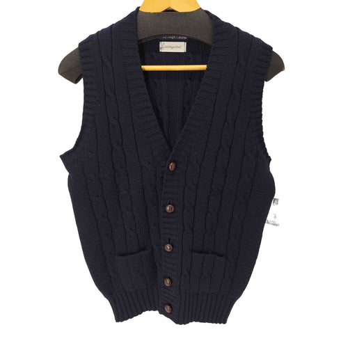 ポロバイラルフローレン Polo by RALPH LAUREN 胡桃ボタン ウールベスト メンズ import:M