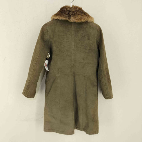 PHILLKINGTON 豚革 ファーカラーコート レディース JPN:38