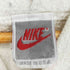 ナイキ NIKE 90-00s MADE IN USA フロントレザーロゴ刺繍 プルオーバーパーカー メンズ