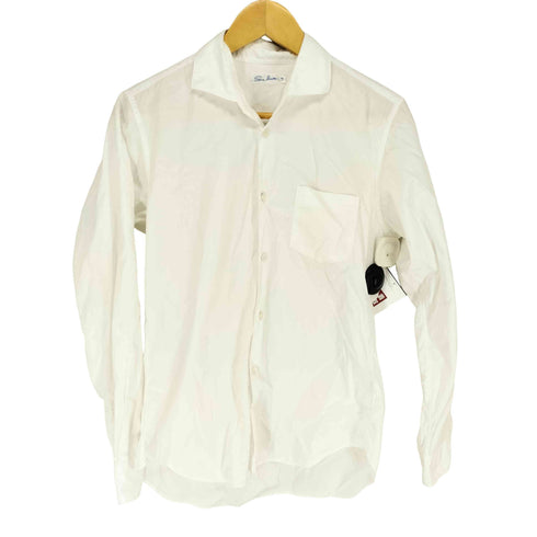 サンリミット Sans limite SH04 White ブロードワイドスプレッドシャツ メンズ JPN:1