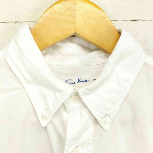 サンリミット Sans limite SH02 White ブロードボタンダウンシャツ メンズ JPN:0