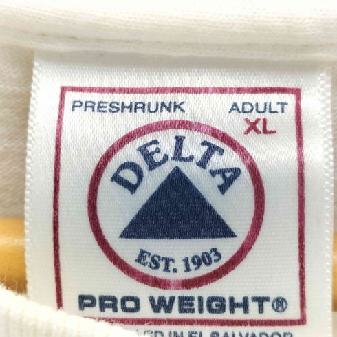 デルタプロウェイト DELTA PRO WEIGHT 90s プリントクルーネックロングスリーブTシャツ メンズ import:XL