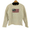 ポロジーンズカンパニーラルフローレン POLO JEANS COMPANY RALPH LAUREN 星条旗 ケーブルコットンニット レディース import:L