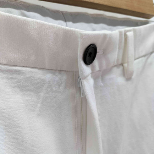 ビューティーアンドユースユナイテッドアローズ BEAUTY & YOUTH UNITED ARROWS ホワイト オックス ノープリーツ アンクルパンツ メンズ L