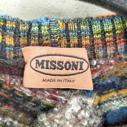 ミッソーニ MISSONI クレイジーパターン ニット メンズ