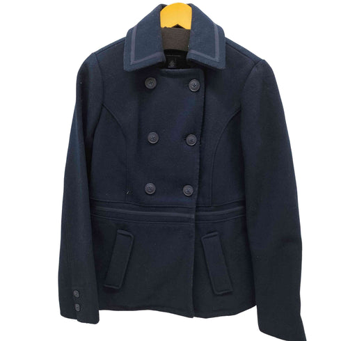 トミーヒルフィガー TOMMY HILFIGER ウールポリ ピーコート レディース S/P
