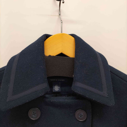 トミーヒルフィガー TOMMY HILFIGER ウールポリ ピーコート レディース S/P