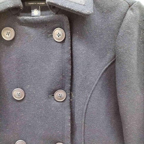 トミーヒルフィガー TOMMY HILFIGER ウールポリ ピーコート レディース S/P
