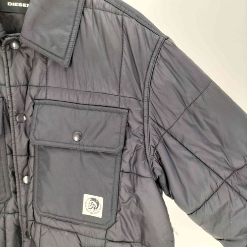 ディーゼル DIESEL キルティング ナイロン 異素材切替 中綿 コーチジャケット メンズ import:M