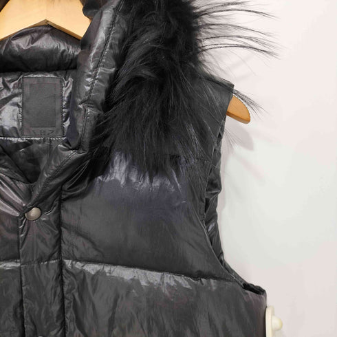 エルエイチピー LHP ファー付き フード ジップアップ ダウンベスト メンズ JPN:L