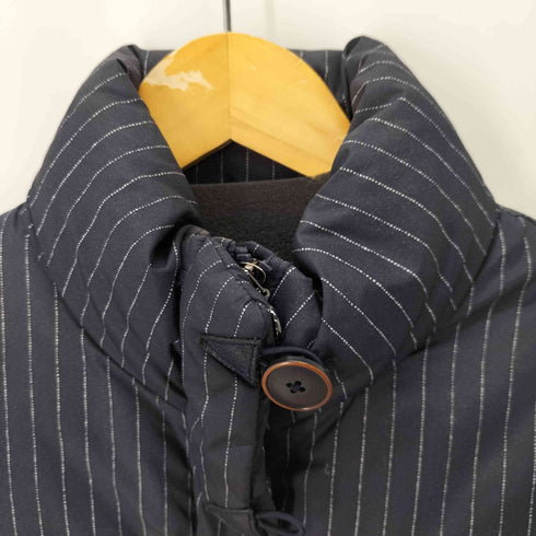 トミーヒルフィガー TOMMY HILFIGER モックネック ストライプダウンジャケット レディース M