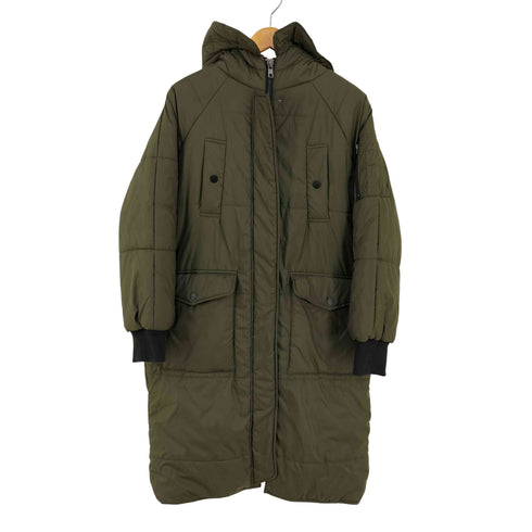 フォーエバー21 FOREVER 21 パデッド フーデッドコート レディース import:L