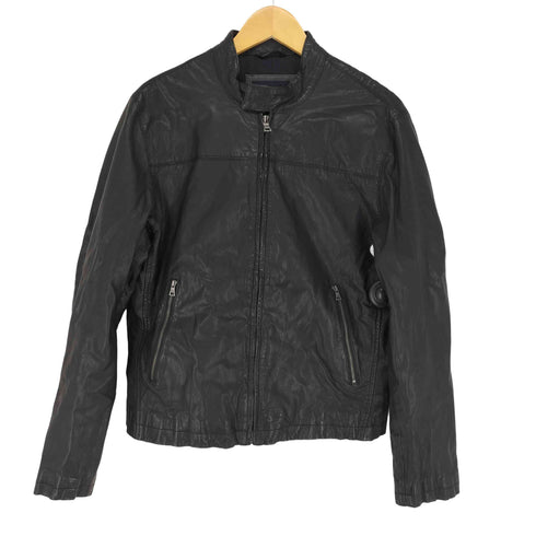 バナナリパブリック BANANA REPUBLIC リアルレザー シングルライダースジャケット メンズ JPN:S