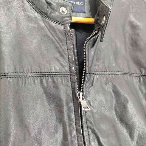 バナナリパブリック BANANA REPUBLIC リアルレザー シングルライダースジャケット メンズ JPN:S