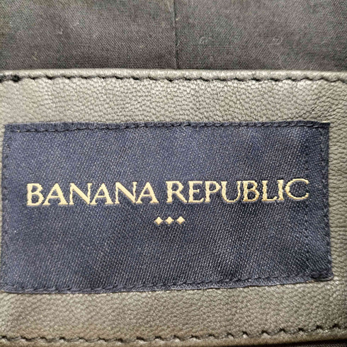 バナナリパブリック BANANA REPUBLIC リアルレザー シングルライダースジャケット メンズ JPN:S