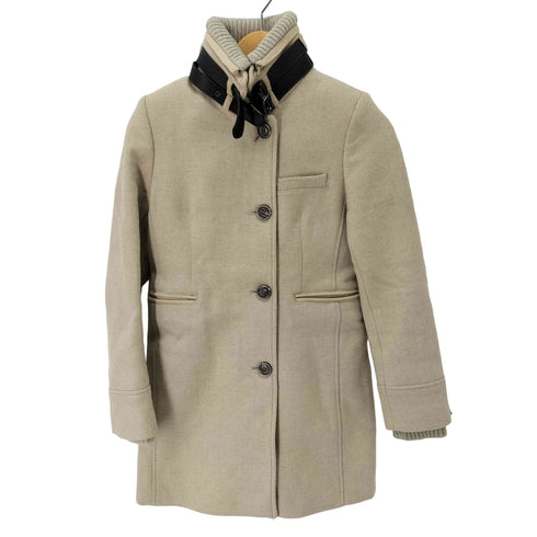 トミーヒルフィガー TOMMY HILFIGER モックネック ムートンコート レディース M