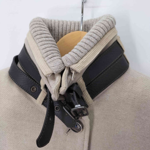 トミーヒルフィガー TOMMY HILFIGER モックネック ムートンコート レディース M