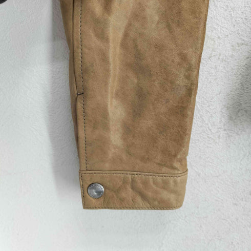 バナナリパブリック BANANA REPUBLIC LAMB シングル ラムレザージャケット レディース XS
