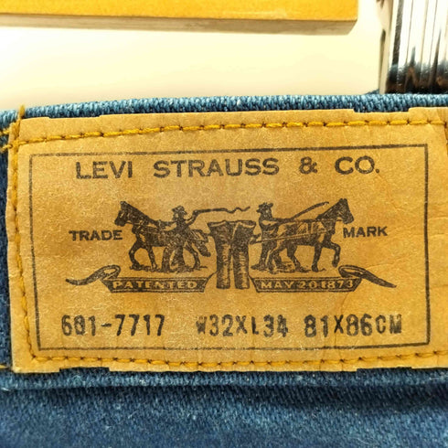 リーバイス Levis 黒タブ 601-7717 ジップフライデニムパンツ メンズ 32×34