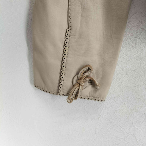 バナナリパブリック BANANA REPUBLIC LAMB 2B シングル ラムレザージャケット レディース M