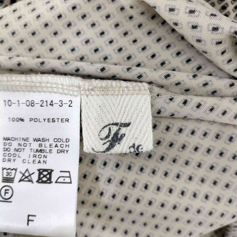 フィルデフェール FIL DE FER スクエア柄 タートルプルオーバー レディース FREE