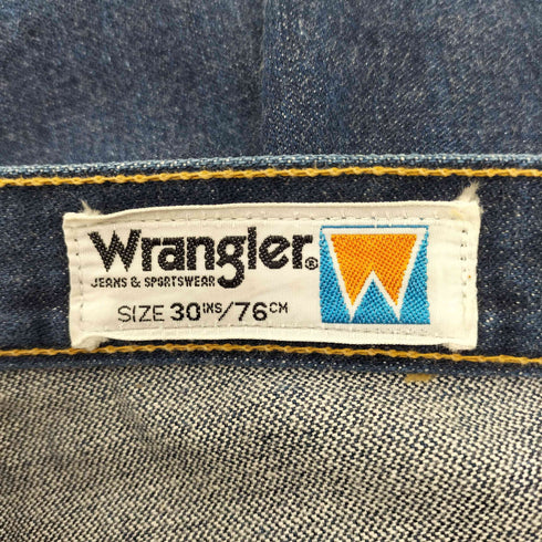 ラングラー Wrangler 90S SCOVILL ジップ ブーツカット フレア ブッシュ デニム パンツ メンズ 30/76