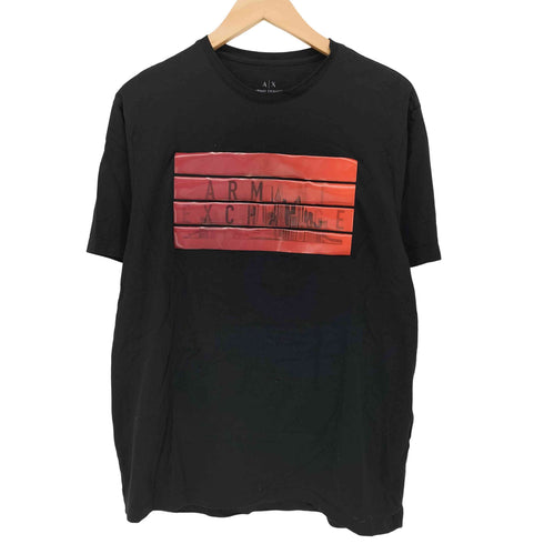 アルマーニエクスチェンジ ARMANI EXCHANGE ロゴ 3Dプリント S/S クルーネック Tシャツ メンズ import:L