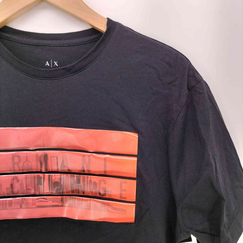 アルマーニエクスチェンジ ARMANI EXCHANGE ロゴ 3Dプリント S/S クルーネック Tシャツ メンズ import:L