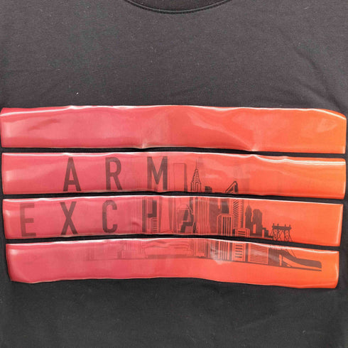 アルマーニエクスチェンジ ARMANI EXCHANGE ロゴ 3Dプリント S/S クルーネック Tシャツ メンズ import:L