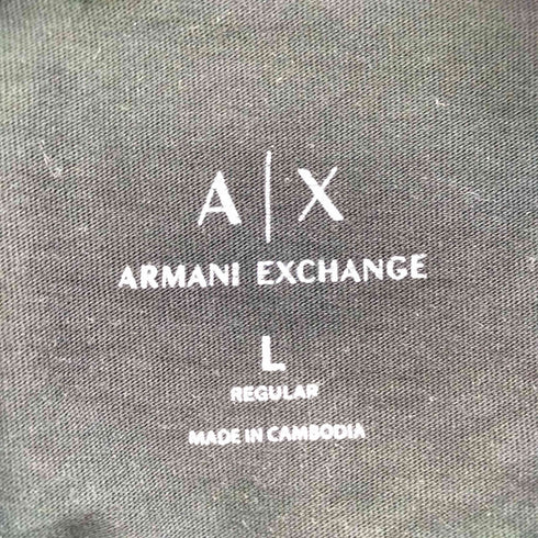 アルマーニエクスチェンジ ARMANI EXCHANGE ロゴ 3Dプリント S/S クルーネック Tシャツ メンズ import:L
