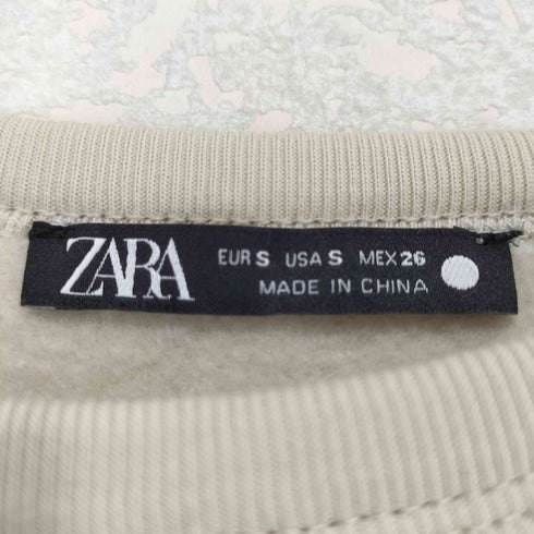 ザラ ZARA ニット切替クルーネックスウェット レディース import:S